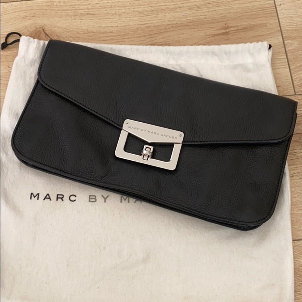 MARC BY MARC JACOBS black evening envelope bag
